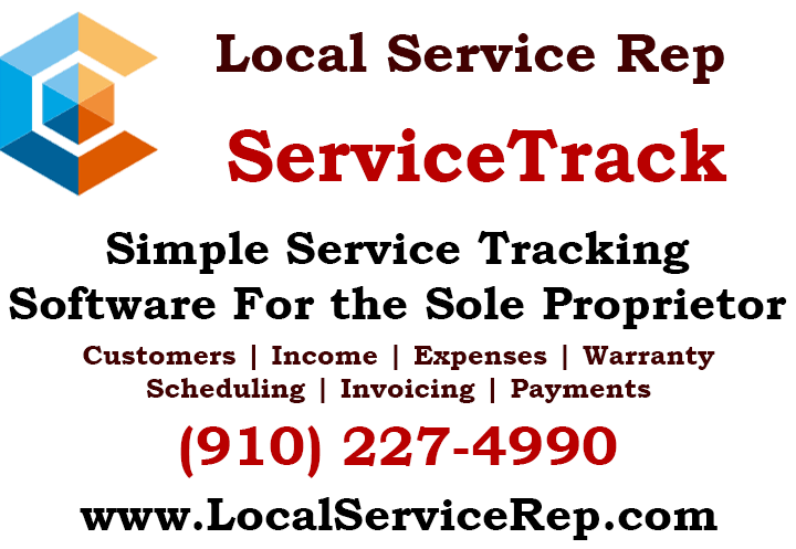 ServiceTrack | Service Tracking Software for the Sole Proprietor | Local Service Rep | Rock Local Media group | Onslow Advertiser | Buy | Sell | Market | Advertise | Web Design | SEO